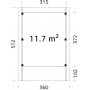 Carport Karl - 11,7 m
