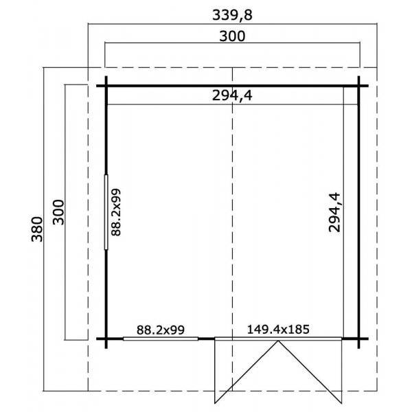 Anneks/ bod Ulrik A - 9 m