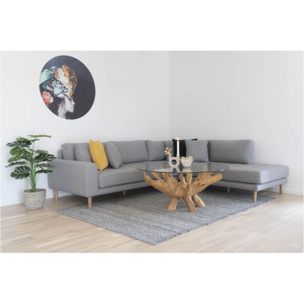 Amazonas salongbord 110 x 110 cm - Teak/glass Amazonas salongbord 110 x 110 cm - Teak/glass