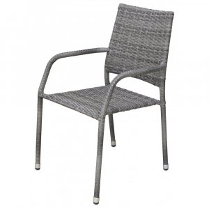 Ida stabelbar utestol i gr� syntetisk rotting - utend�rs hagestol