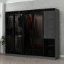1 Cavolo garderobeskap 225x52x210 cm - Antrasitt/sort