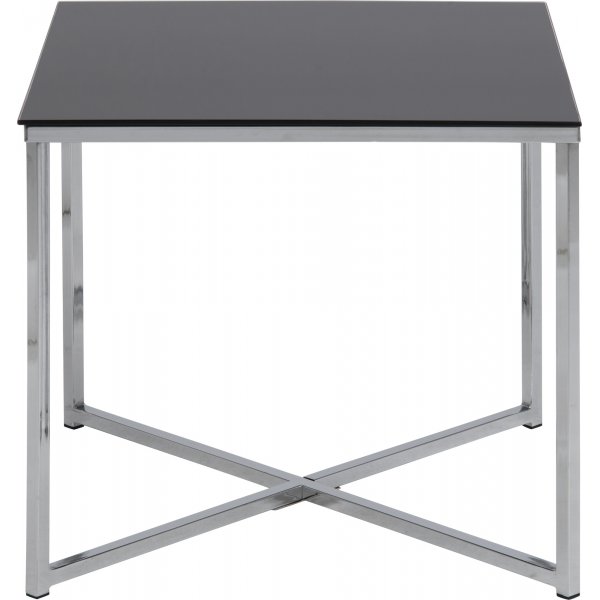 Kryssbord 50 cm - Krom/svart