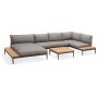 Livsstil Hage Topaz salonggruppe med divan - Grå/teak Livsstil Hage Topaz salonggruppe med divan - Grå/teak