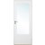 Skardsya innerdr - kompakt - Sporfrest dekor A15 med vindu + Hndtakssett - Blank