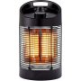 Terrassevarmer stende - 350-700W - Svart