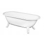 Gustavsberg 6316 frontlst badekar med ftter, Perfect White