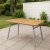 Mllan bord 120x80cm - Teak / Galvanisert stl