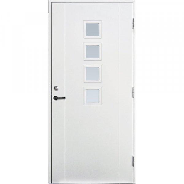 Lillestrøm Ytterdør med glass - klarglass + Karmskruepakke Lillestrøm Ytterdør med glass - klarglass + Karmskruepakke