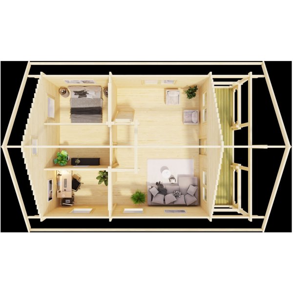 Feriehus Ivar C - 36,9 m² Feriehus Ivar C - 36,9 m²