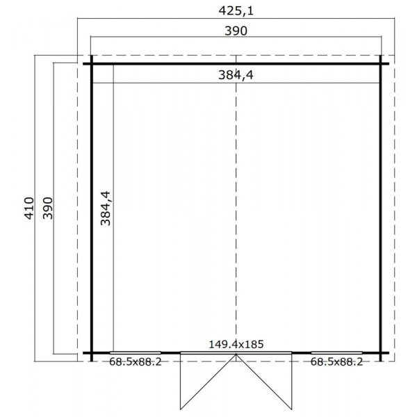 Anneks/ Hytte Ulla D 15,2 m