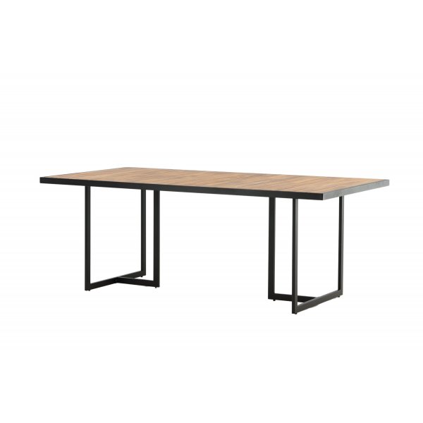 Rektangul�rt utend�rs spisebord 200x100 cm naturlig - Khung