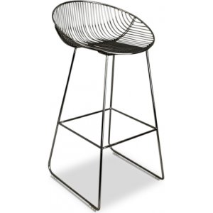 Art Deco-barkrakk i krom