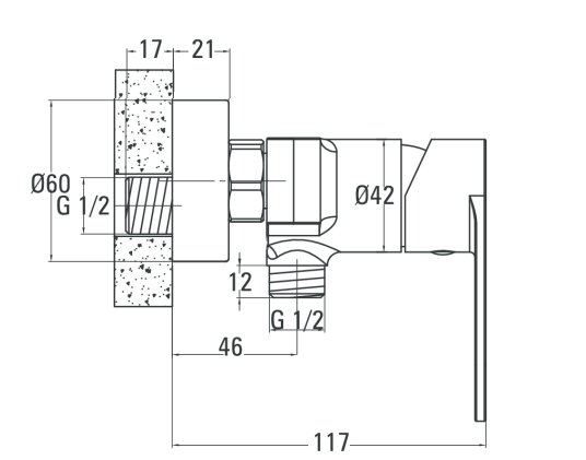 Chaber dusjbatteri - Krom Chaber dusjbatteri - Krom