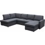 Sovesofa U-modell m�rkegr� - T�rn�