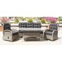 Orleans utembelgruppe hy rygg med recliner (3+1+1) - Gr kunstrotting - Lenestoler