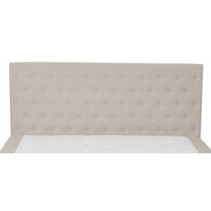 Sengegavl med knapper 160 cm bred beige