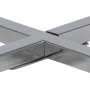 Kryssbord 50 cm - Krom/svart