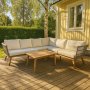 Inez utendrs gruppe - Gr kunstrotting & Acacia | Hjrnesofa
