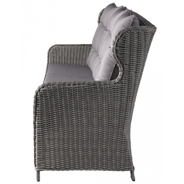 Alaska utembelgruppe hy rygg med recliner (3+1+1) - Gr kunstrotting