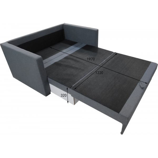 2-seters sovesofa Mind - 139 cm - antrasitt 2-seters sovesofa Mind - 139 cm - antrasitt