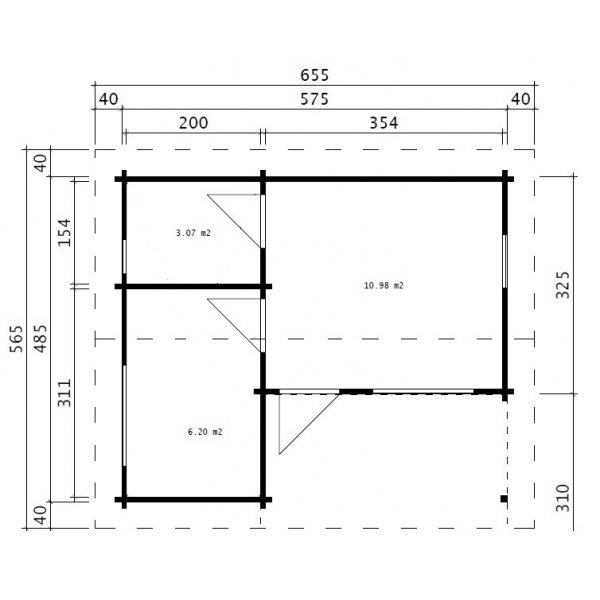 Fritidshus Pamela - 28 m² Fritidshus Pamela - 28 m²