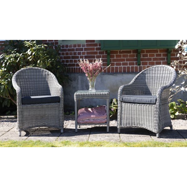 Mercury utembelsett med bord - Gr kunstrotting