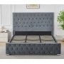 Sengeramme med hodegavl 180 x 200 cm - Gr�