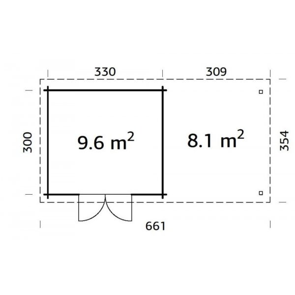 Anneks Elsa 9,6+8,1 m² Anneks Elsa 9,6+8,1 m²