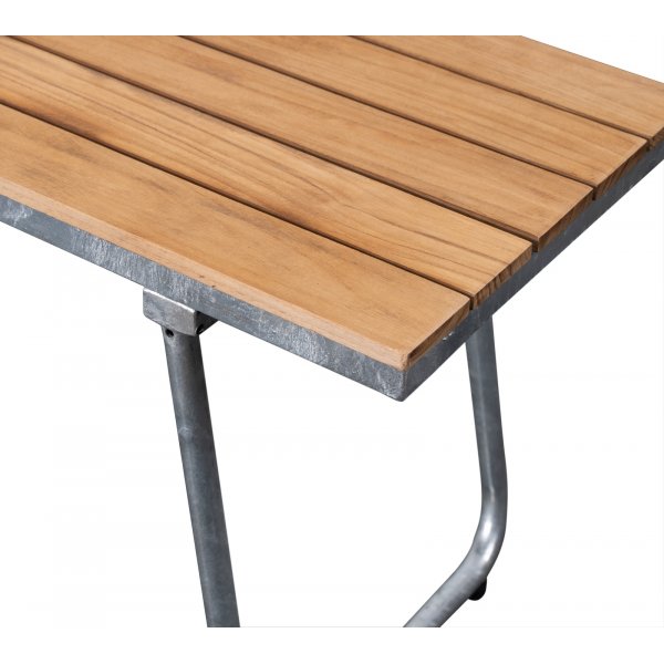 Mllan hagebenk - Teak / Galvanisert stl