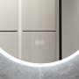 Rundt baderomsspeil 60 cm med LED-belysning, dimmer, antidugg og ber�ringskontroll
