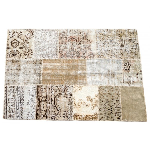 Patchwork-teppe Persia (beige) - Ekte patchwork