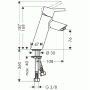HG 32041 Servantbatteri Talis S2 U LV