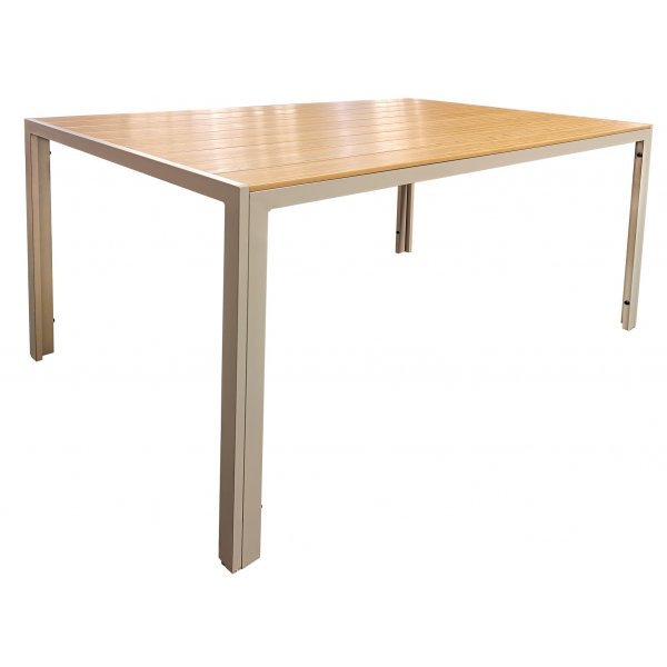 Utendrs spisegruppe - Las Vegas og Ida | Beige og gr | 6 stabelbare stoler