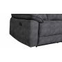 2-seters lenestolsofa ekstra bred i gr�tt - 197 cm