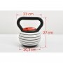 Justerbar kettlebell 3,4-18 kg | 7 vektnivåer Justerbar kettlebell 3,4-18 kg | 7 vektnivåer