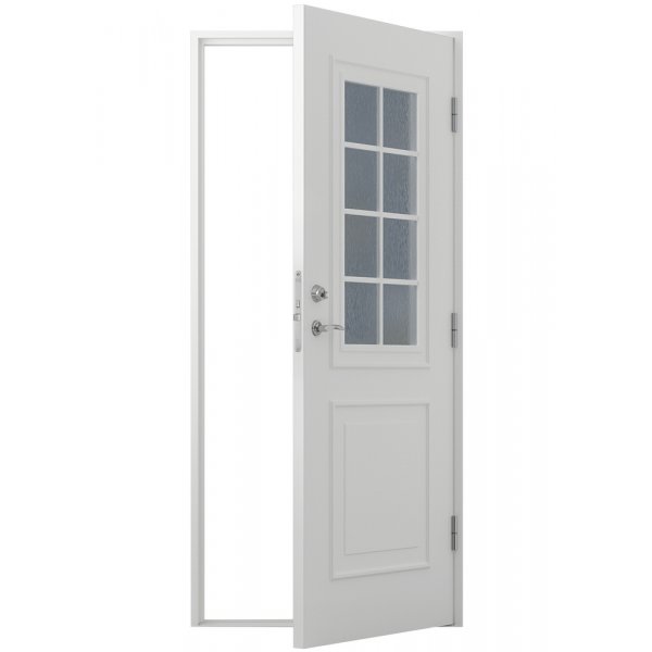 Nathalie ytterdr med vindu + Karmskruepakke