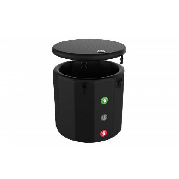 Oppblsbart isbad | 410 l vannvolum | Svart