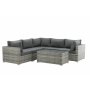 Loungegruppe gr� hj�rnesofa i kunstrotting - Amazon