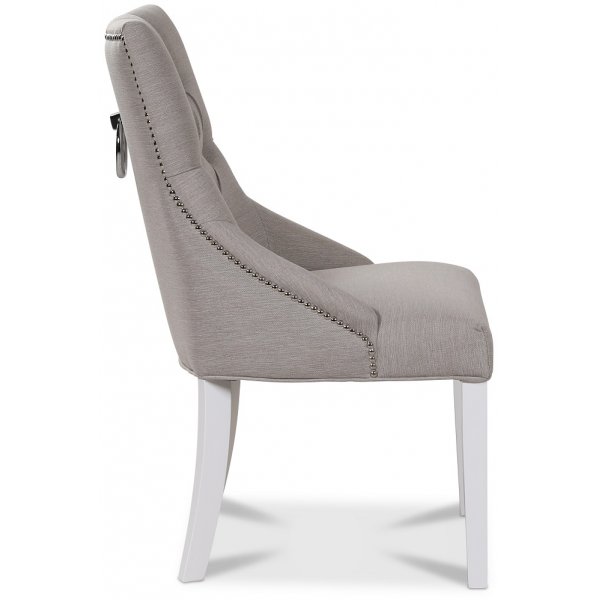 Spisestol med håndtak (Beige/hvit) Spisestol med håndtak (Beige/hvit)