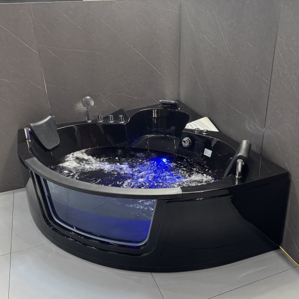 Hj�rnebadekar Kailua massasjebadekar 150 � 150 cm - Svart