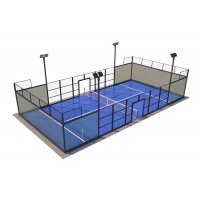 Padelbane Dou med belysning - Utendørs Padelbane Dou med belysning - Utendørs