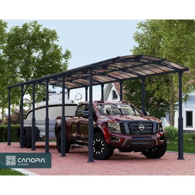 Canopia Alpine Metal Carport For Bobil 3,6 x 13 - Gr