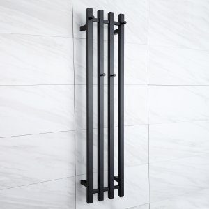 Elektrisk håndkletørker 26x120x10cm | RH04B | Svart Elektrisk håndkletørker 26x120x10cm | RH04B | Svart