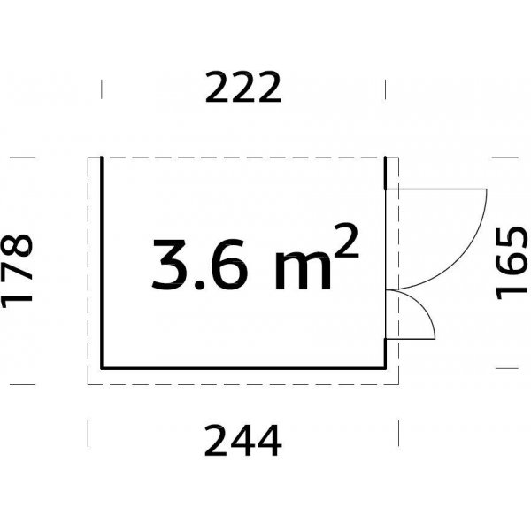 Bod Mia - 3,6 m² Bod Mia - 3,6 m²