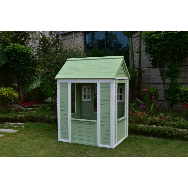 Lekehus - Gr�nn & hvit