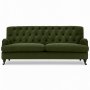 1 Sofa 215 cm i mørkegrønt trekk - Howard Barkley