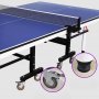 Bordtennisbord Deluxe - Sammenleggbart med hjul