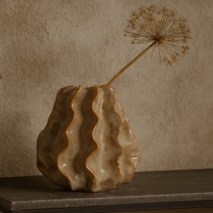 Vase Kaktus H27 cm - Brun