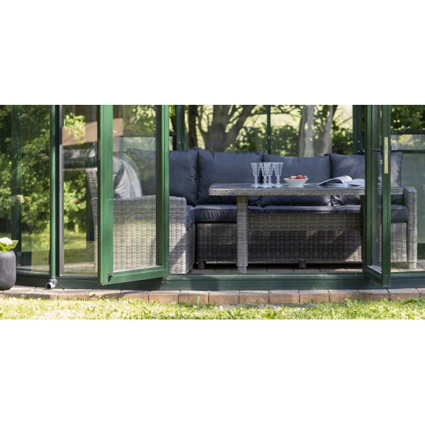 Hawaii sofagruppe - Hj�rnesofa + Rengj�ringsspray for utem�bler