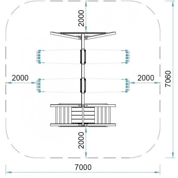 Huskestativ Jacob - Brun dyptimpregnert